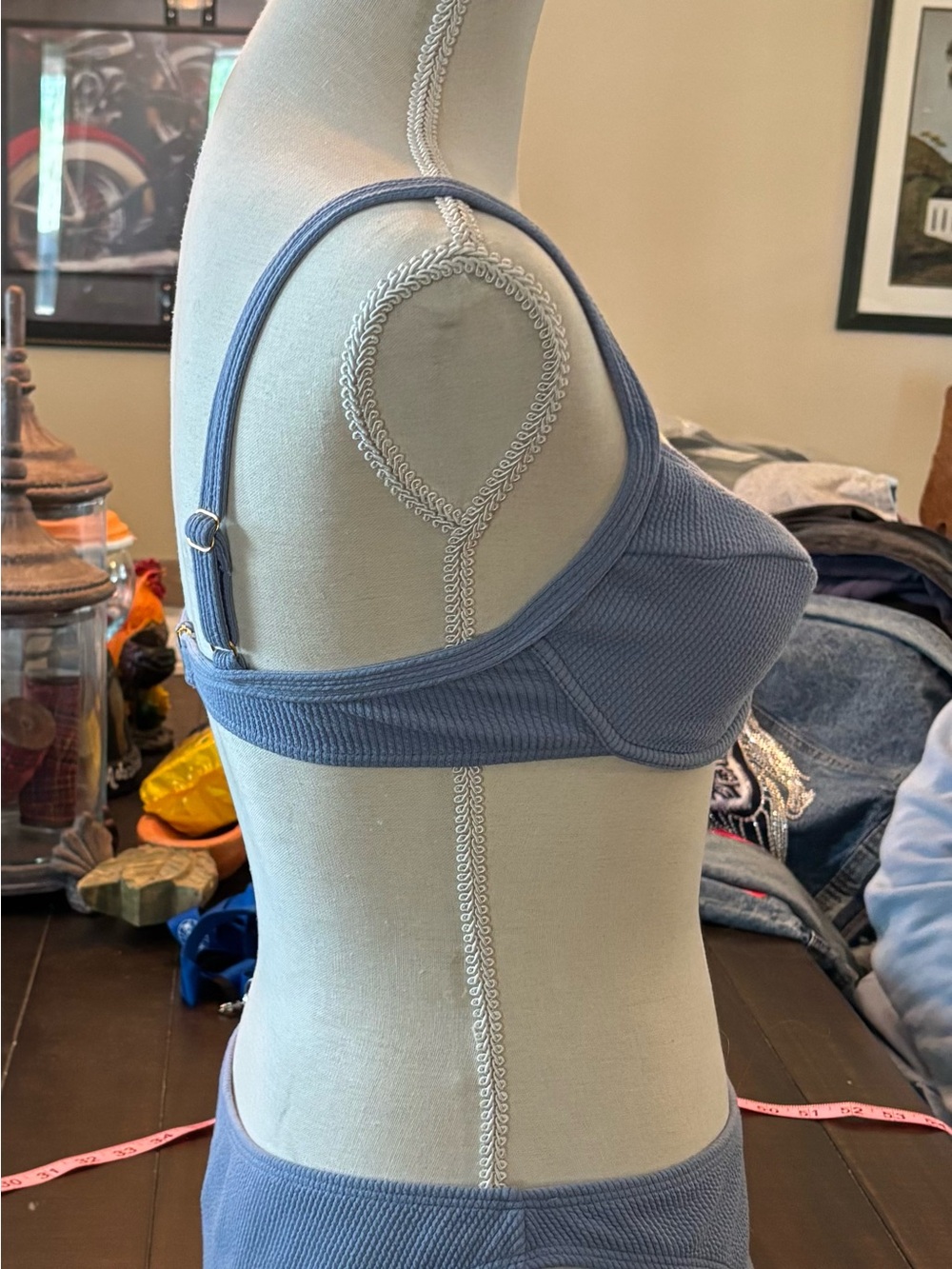 refuge Lavender Ribbed Underwire Bikini Set - Picture 2 of 11
